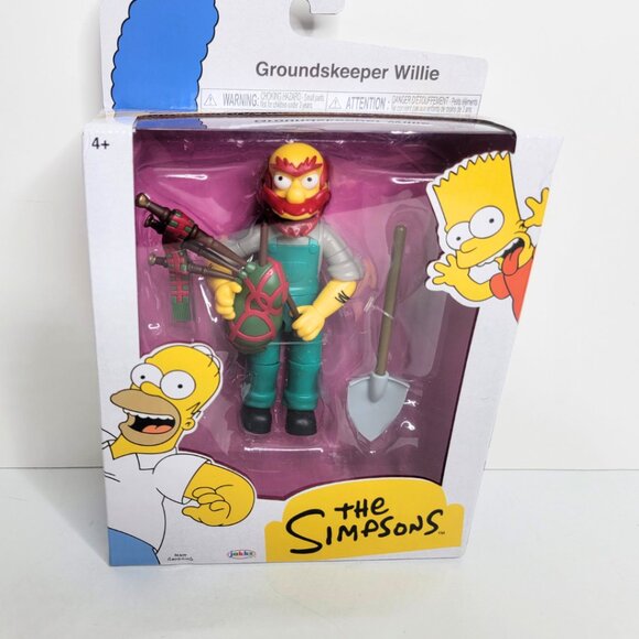 Groundskeeper Willie The Simpsons Jakks 5 in Action Figure - NEW SEALED BOX - Picture 2 of 14